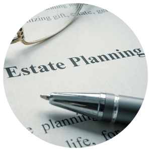 estate planning document with pen 